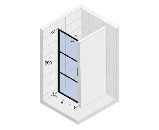 Душевая дверь в нишу Riho Grid GB101 90 см_, изображение 3