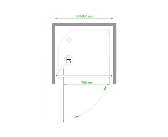 Душевая дверь Royal Bath RB90HV-C-CH_, изображение 3