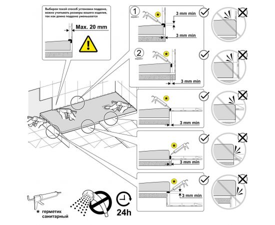 Душевой поддон прямоугольный RGW ST-W 16152814-01_, изображение 4