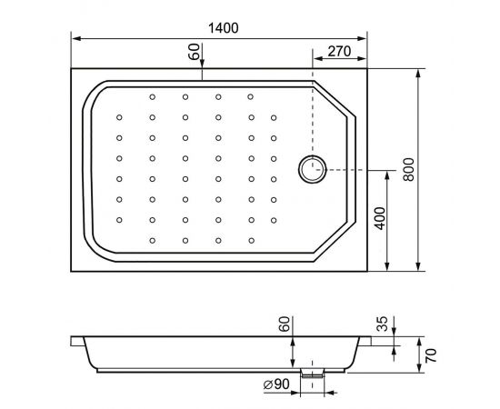 Душевой поддон прямоугольный RGW STYLE 16183814-11_, изображение 2