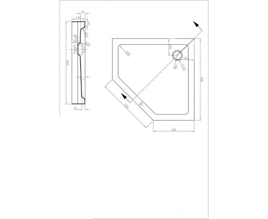 Поддон BRAVAT Type-P1 P39_, изображение 4