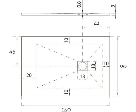 Душевой поддон Aquanet Pleasure 140x90_, изображение 6