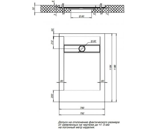 Душевой поддон Aquanet Pleasure 120x80_, изображение 6