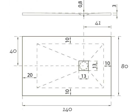 Душевой поддон Aquanet Pleasure 140x80_, изображение 6