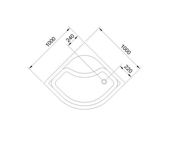 Душевой поддон Royal Bath 100BK 100x100x45_, изображение 3