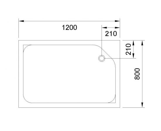 Душевой поддон Royal Bath 8120HP 120x80x13 правый_, изображение 3
