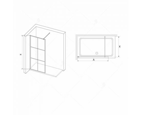 Душевая перегородка RGW WA-011B 35101111-84_, изображение 2