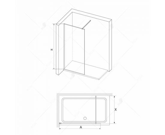 Душевая перегородка RGW WA-031B 35103109-14_, изображение 2