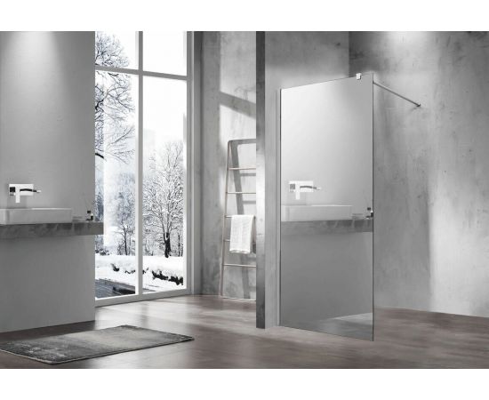 Душевая перегородка Vincea Walk-In VSW-1H900MR, 90х200, профиль хром, стекло зеркальное_, изображение 2