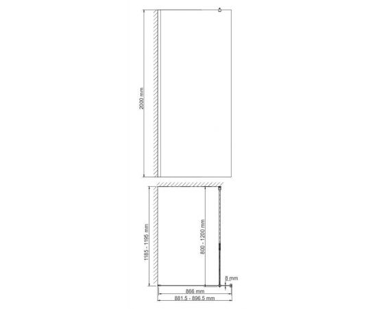 Душевая перегородка WasserKRAFT Rossel 28W39_, изображение 3