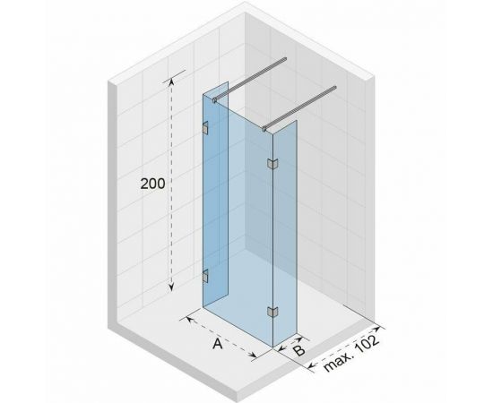 Душевая перегородка Riho SZ Scandic NXT X202 120 GX00322C0_, изображение 2