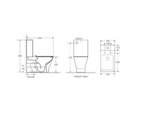 Унитаз-компакт WeltWasser ROTBACH 001 GL-WT белый глянец_, изображение 2