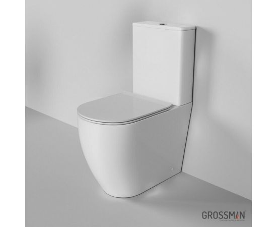 Унитаз-компакт Grossman Style GR-4473S безободковый с высокой чашей_, изображение 2
