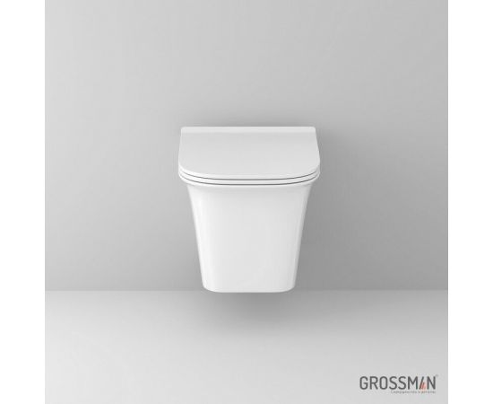 Унитаз подвесной Grossman Classic GR-4463S безободковый с тонкой крышкой_, изображение 2