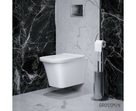 Унитаз подвесной Grossman Classic GR-4463S безободковый с тонкой крышкой_, изображение 5