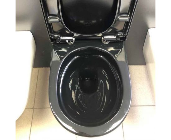Унитаз подвесной SSWW CT 2038 BLACK_, изображение 6