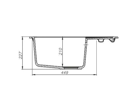 Мойка кухонная из искусственного гранита IDDIS Vane G V06B621i87_, изображение 4