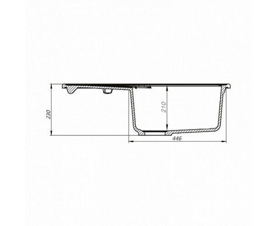 Мойка кухонная из искусственного гранита IDDIS Kitchen G K18C771i87_, изображение 4