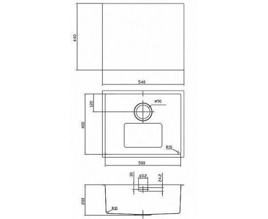 Мойка кухонная из нержавеющей стали IDDIS Edifice EDI54S0i77_, изображение 3