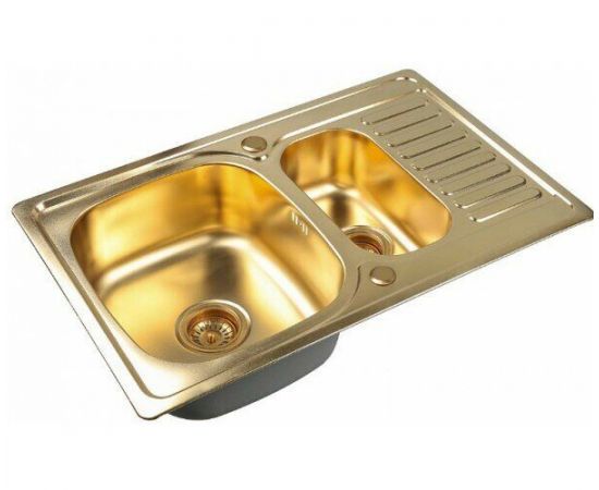 Кухонная мойка ZORG Inox PVD SZR-78-2-50 BRONZE_