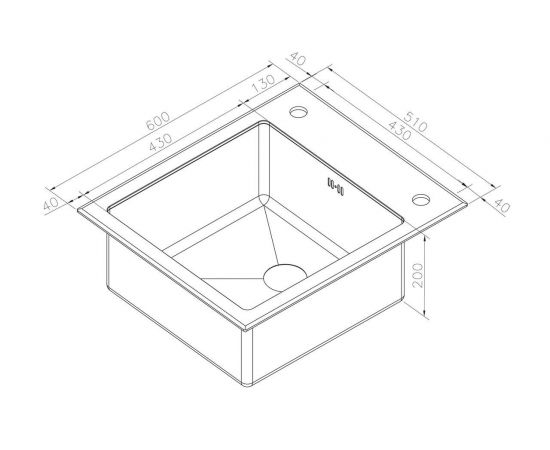 Кухонная мойка Zorg GL-6051-BLACK-GRAFIT_, изображение 2