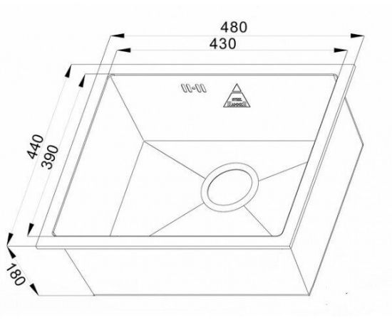 Кухонная мойка ZORG Steel Hammer R SH R 4844_, изображение 2