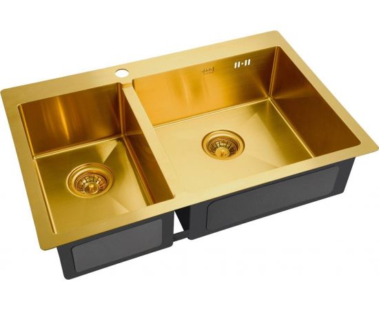 Кухонная мойка ZORG Inox PVD SZR-78-2-51-R BRONZE_