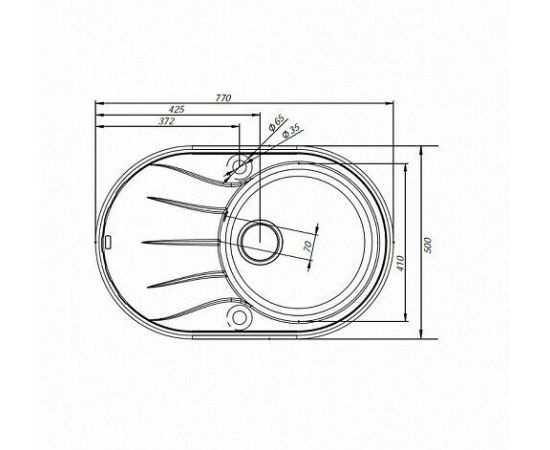 Мойка кухонная из искусственного гранита IDDIS Kitchen G K18C771i87_, изображение 3