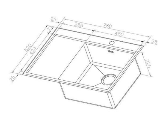 Кухонная мойка ZORG Inox RX RX-7851-R_, изображение 2