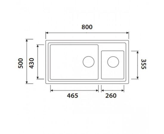 Кухонная мойка KAISER KG2M-8050 гранит KG2M-8050-BP_, изображение 2