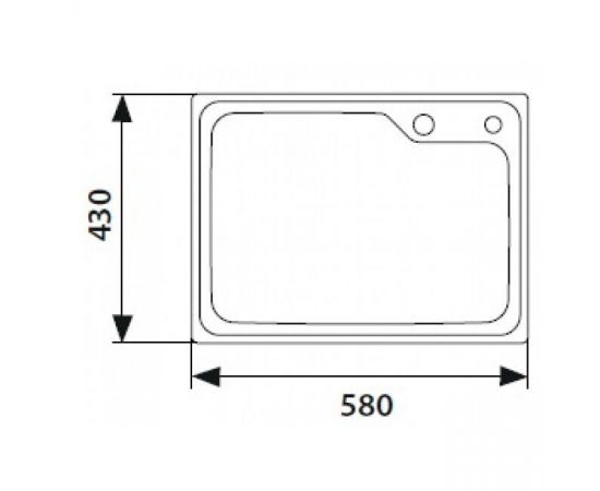 Кухонная мойка KAISER KSM нержавеющая сталь KSM-5843_, изображение 2