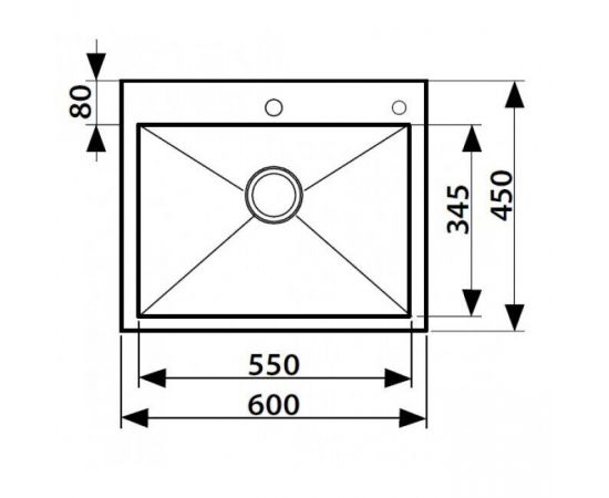 Кухонная мойка KAISER KSM нержавеющая сталь KSM-6045_, изображение 2