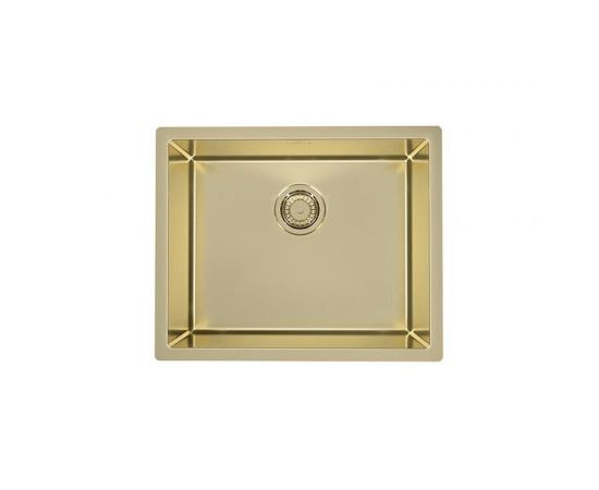 Мойка Alveus QUADRIX MONARCH 50 GOLD 550X450X200 в комплекте с выпуском без сифона_