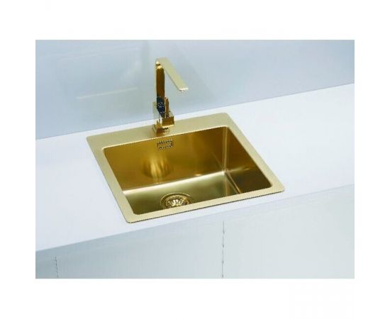 Мойка Alveus PURE MONARCH 30 GOLD-90 FS 515X525 в комплекте с выпуском без сифона_, изображение 3