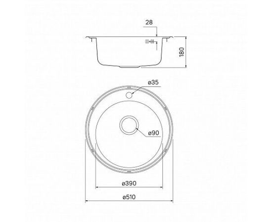 Мойка IDDIS Basic D510 нержавеющая cталь полированная BAS51P0i77_, изображение 4