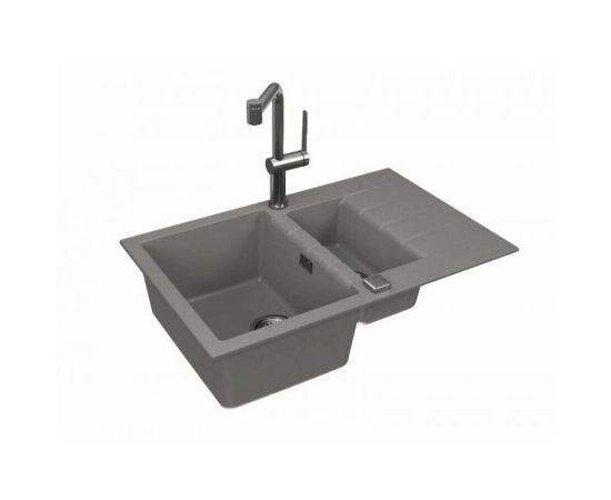 Мойка Alveus GRANITAL CADIT 70 CONCRETE - G81 790 X 500 в комплекте с сифоном_, изображение 2