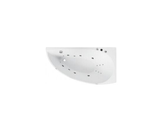 Акриловая ванна Aquanet Augusta 170x90 R (г/м, сп/м, к/б, н/м, свет)_