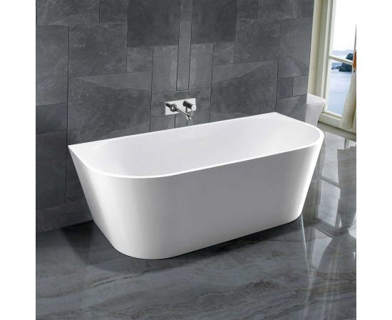 Акриловая ванна Vincea VBT-421-1700MW, 170х80х58, цвет белый матовый, слив-перелив в комплекте, белый_
