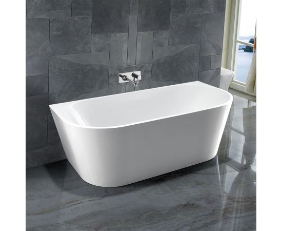 Акриловая ванна Vincea VBT-421-1700, 170х80х58, цвет белый, слив-перелив в комплекте, белый_
