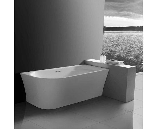 Акриловая ванна Vincea VBT-301-1700R, 170х78х60, цвет белый, слив-перелив в комплекте, хром_