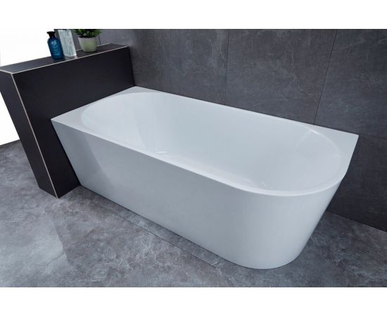Акриловая ванна Vincea VBT-402-1700L, 170х80х58, цвет белый, слив-перелив в комплекте, хром_
