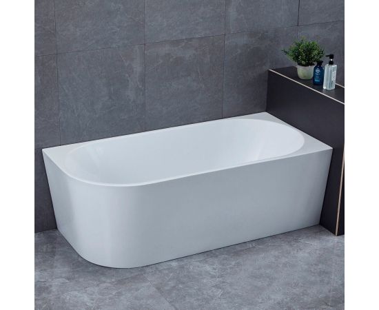 Акриловая ванна Vincea VBT-402-1500R, 150х75х58, цвет белый, слив-перелив в комплекте, хром_