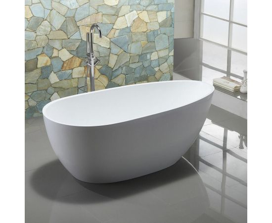 Акриловая ванна Vincea VBT-422-1700, 170х80х60, цвет белый, слив-перелив в комплекте, хром_