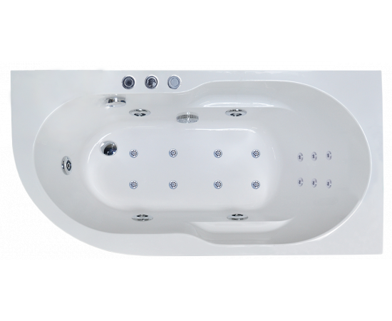 Гидромассажная ванна Royal Bath AZUR DE LUXE 160x80x60R_