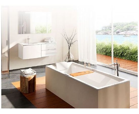 Акриловая ванна Riho Still Square 180x80 подголовник слева с каркасом Riho 180x80 усиленный 2YNVN1017_, изображение 2