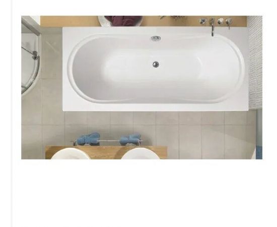 Акриловая ванна Vagnerplast Briana 185 см, ультра белый с каркасом VPK18090_, изображение 2