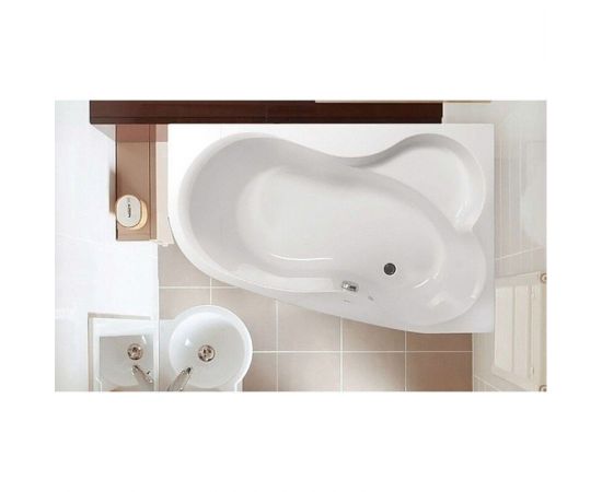 Акриловая ванна Vagnerplast Melite 160 R bianco с каркасом VPK160105_, изображение 2