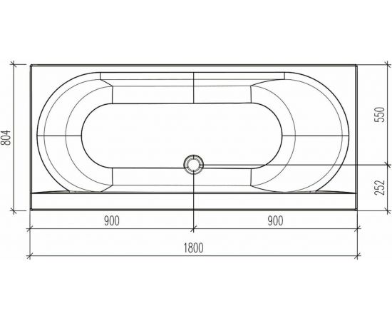 Акриловая ванна Eurolux ORIO 180x80 с каркасом и экраном_, изображение 6