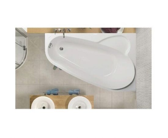 Акриловая ванна Vagnerplast Selena 160 R ультра белый с каркасом VPK160105_, изображение 2