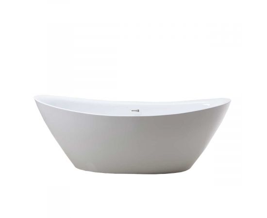 Акриловая ванна Vincea VBT-203, 180х85х65, цвет белый, слив-перелив в комплекте, хром_, изображение 2